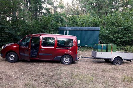 Bienentransport zum Kunden